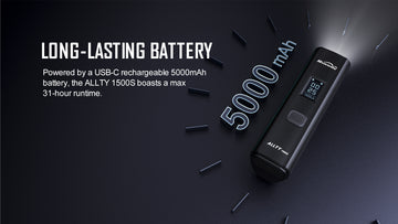 Allty 1500S -  Front Light with LED Screen  - USBC