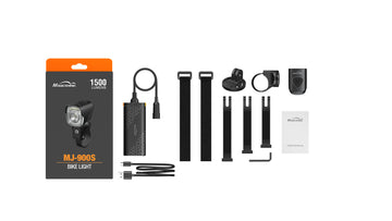 MJ-900SB - E-bike Light - 1500 Lumens - Comes With Battery Pack - Motor cable sold separately