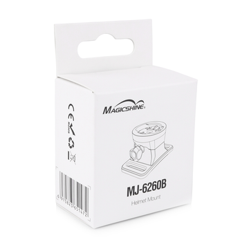 MJ-6260B - Helmet mount base w/ 2x Nylon Straps included - 60º adjustable angle