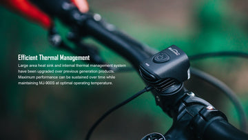 MJ-900SB - E-bike Light - 1500 Lumens - Comes With Battery Pack - Motor cable sold separately