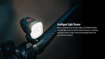 MJ-900SB - E-bike Light - 1500 Lumens - Comes With Battery Pack - Motor cable sold separately